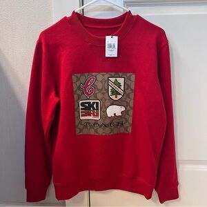 Coach Red Women’s Crewneck Sweater